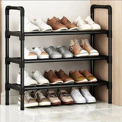 Shoe Rack – 3/4 Tier Shoe Organizer for Closet, Entryway, Garage – Stackable