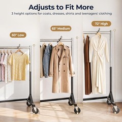HOKEEPER Z Rack for Clothes Heavy Duty Clothing Rack 500 LBS with Display Arms