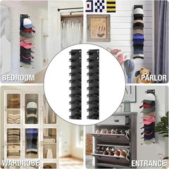 2 Pack Hat Organizer for Baseball Caps, Hat Rack for Wall with Strong Adhesive