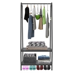 Clothes Rack with Bottom Shelves, Home Clothes Rack, Standing Clothes Rack New