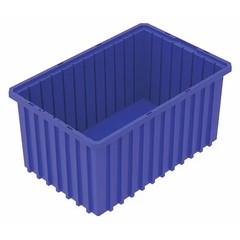 Akro-Mils 33168Blue Industrial Grade Polymer, Divider Box, Blue, 16 1/2 In L, 8