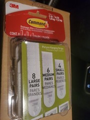 3M Command Picture Hanging Strips Big Pack 4 Sm 6 Med 8 Lg Pairs Damaged Hangtag
