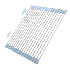 20.27 x 13.19 Inch Roll Up Dish Drying Rack, Expandable Over Sink Drying Rack…