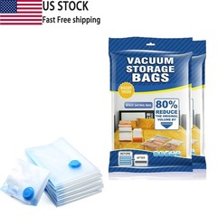 5pcs Jumbo Vacuum Storage Bags Bedding Clothes Travel Space Saver