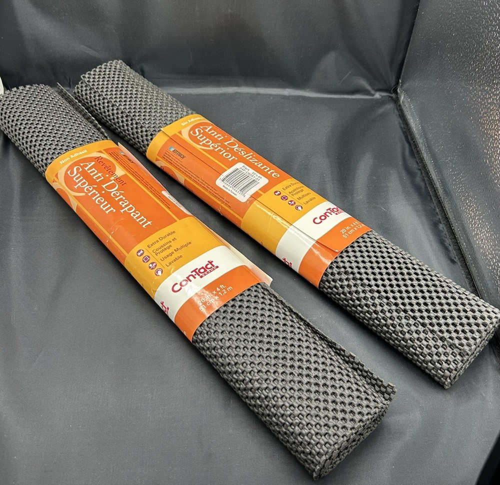 2 TWO ROLLS ConTact Premium Non Adhesive Liners Black 20″x4′ or 8′ total USEFUL
