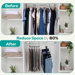 Pants Hangers Save Space Clothes Hanger with Stainless Steel Hook Utopia Home