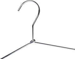 8 Quality Hangers Heavy Duty Metal Suit Hanger Coat Hangers with Polished Chrome