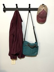 Metal Coat and Hat Rack One Piece Hooks 26 Inches Wide