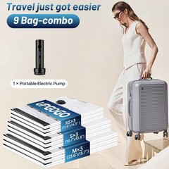 Travel Vacuum Bags for Luggage with Portable Electric Pump,Vacuum Seal Bags f…