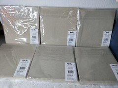 Set Of 6 Style Selections 10.5×10.5×11 inches Fabric Drawer BIN Beige