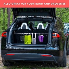 2x Expandable Car Clothes Hanger Bar Suit Rod Universal Fit Extends from 34″-62″