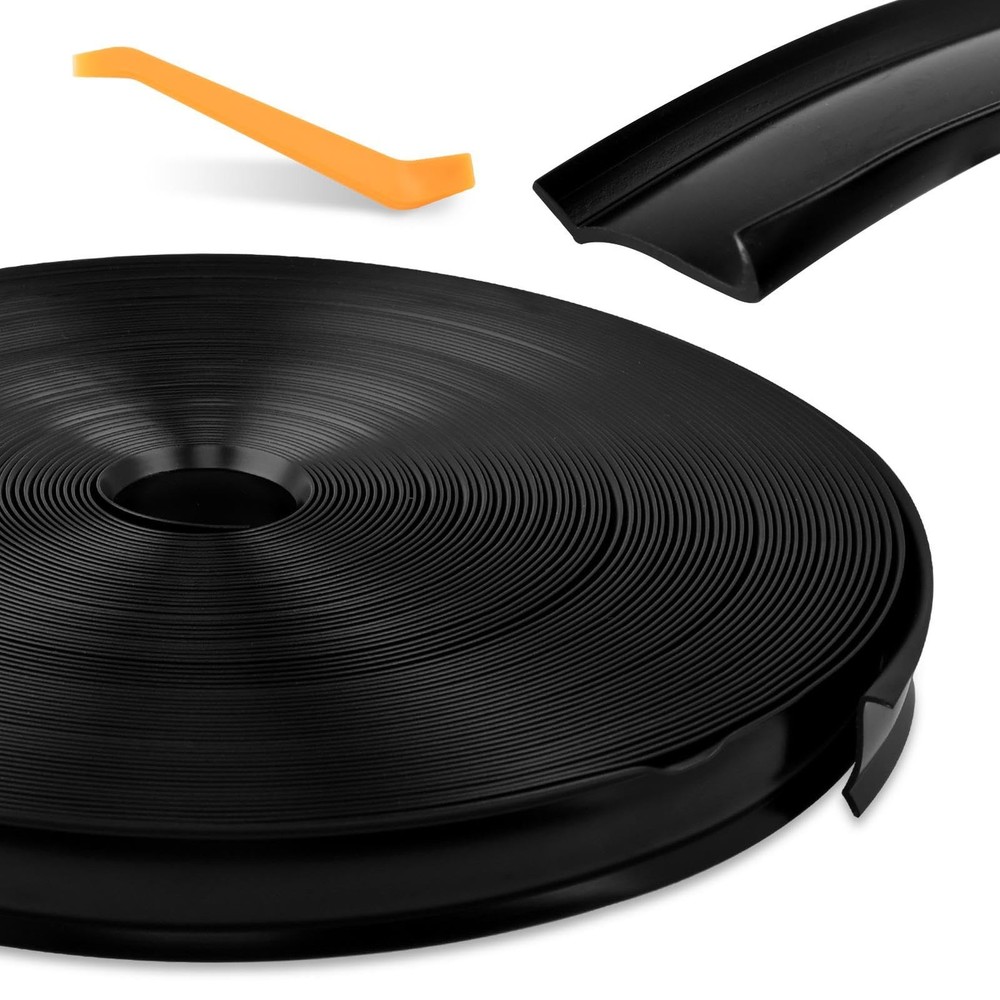 1″ x 100Ft RV Trim Molding Insert Rubber Vinyl Flexible Trim Insert for Camper