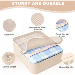 Travel Packing Cubes Durable Organizers Lightweight Luggage Bags Set 8 Pcs New