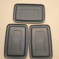 3 VTG Rubbermaid **Lids Only** Roughneck 1 Gallon BLUE Small Storage Tote 0476