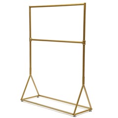 Retro Industrial Clothing Garment Rack 1.6m Freestanding Metal Clothes Rack NEW