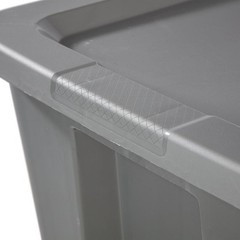 Extra Large 30 Gallon Plastic Storage Bin Snap-On Lid Stackable Tote Organizer