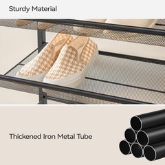Shoe Rack Large Metal Organizer 8 Tier Storage Shelf for Garage Closet Entryw…