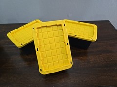 Set of 3 Lowes Teeny Tiny Tote Mini Storage Container Viral Bin Stackable