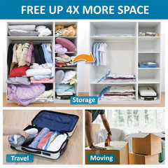 20-Packs PA+PE Vacuum Storage Bag, Space Saver Bags Compression for Comforters a