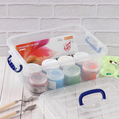 8L Clear Latching Storage Bins with Handle – 2-Pack Plastic Organizers