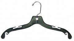 Only Hangers 17″ Black Plastic Medium Weight Hangers -Box of 50