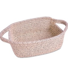 Small Storage Basket,Mini Basket,Cute Tiny Cotton Rope Woven Basket,Shelf Basket