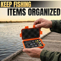 2 Pcs Small Waterproof Box – Compact Size, Lightweight, Easy to Carry Dry Storag