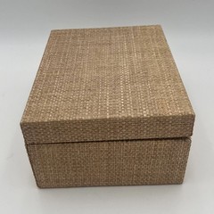 Made Goods Valeria Box Set of 2 Woven Natural Raffia Storage Boxes