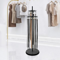 Floor Standing Belt Display Rack 66in Metal Retail Tie Rack Hanger Organizer