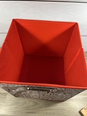 Relaxed Living (Set Of 2) Decorative Storage Bins 10.5×10.5×11 Christmas Holiday