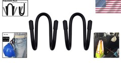 Convenient Over-The-Seat Hard Hat Rack – Lightweight and Stylish Black Design