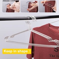 100 Pack Wire Hangers 16.5 in Heavy Duty Metal Hangers Ultra Thin Space Saving