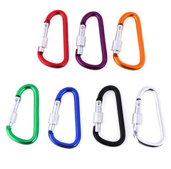 UTILITY HOOKS CLIPS MINI aluminum locking FOR camping hiking fishing bikes boats