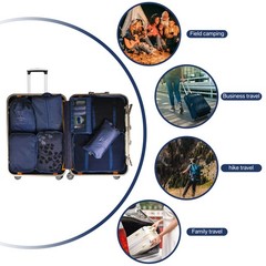 8x Packing Cubes Luggage Organizer Storage Bags Suitcase for Travel Accessories