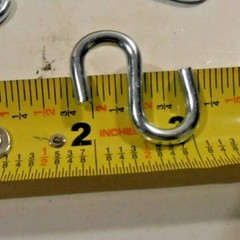 S HOOKS 100 PC. HEAVY DUTY 1-1/2″ INCH S HOOK STEEL S-HOOKS