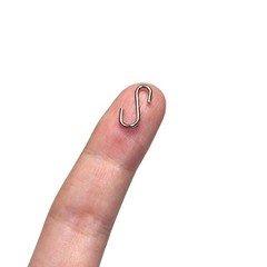 Mini S Hooks Connectors S Shaped Wire Hook Hangers 100pcs Hanging Hooks for D