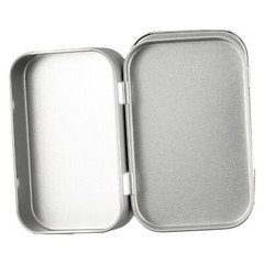 6 Pcs Metal Box Container Hinged Lid Small Empty Storage Box For Small Cosmetics