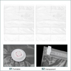8pcs Vacuum Storage Bags for Clothes and Blankets, Pa Pe Compression Bags wit…