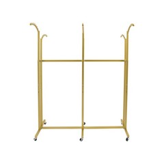 Adjustable Height Garment Rack With Six Universal Wheels 45.6*19.6*55.12-70.87in