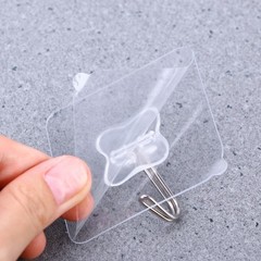 Suction Hooks Transparent Strong Suction 6 x 2.36 x 0.39in 5Pcs