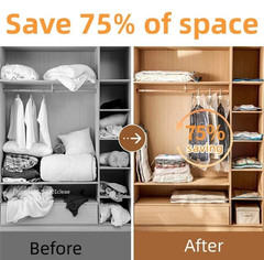 Vacuum Storage Bags Clothes Space Saver 3 5 7 10 Pack | Vacuum Seal Bags Travel