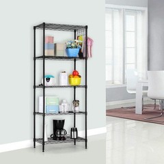 5Tier Shelf Adjustable Wire Metal Shelving Rack High Quality Garage Storage Rack