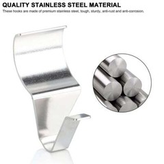 10 Pcs Vinyl Siding Hooks Heavy Duty Stainless Steel Low Profile No Hole Hanger