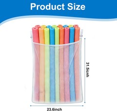 Poolside Mesh Storage Bags Adjustable Straps for Toys Noodles Floats Beach Balls