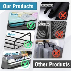 4 X Under Bed Containers Closet Box w/ Zipper Rolling Organizer Bedding Storage