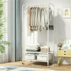 Heavy Duty Clothes Rail Rack Garment Hanging Display Stand Shoe Storage Shelves