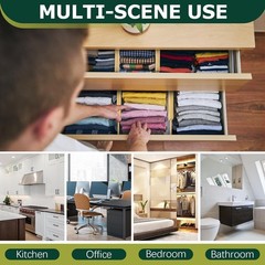 Kitchen Drawer Dividers 6 Pack Expandable Bamboo Organizers Large Adjustable