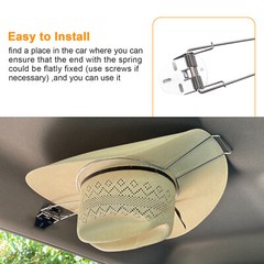 1/2PCS Cowboy Hat Holder Hat Rack Hat Clip Storage Save Hats For Truck SUV Car