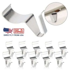 10 PCS Vinyl Siding Hooks Heavy Duty Stainless Steel Low Profile Hole Hanger US