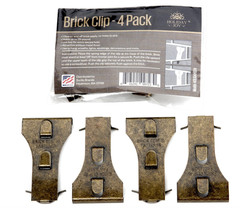 4 Metal Brick Wall Clip Fastener Hooks – Holds Up to 25 Pounds Holiday Joy